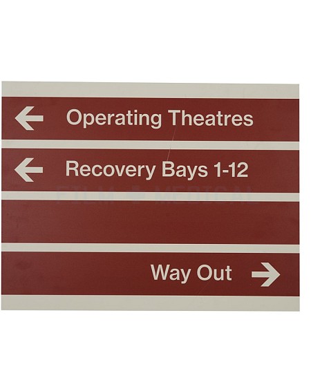 Red Signs Operating Theatre